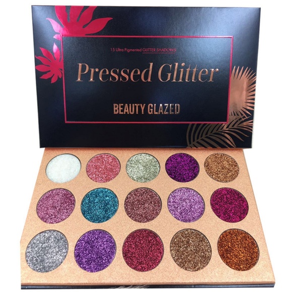 Pressed Glitter Eyeshadow Palette 15 Shades - Picture 5 of 6